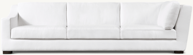Front view of Modena Slope Arm Left Arm Return Sofa 