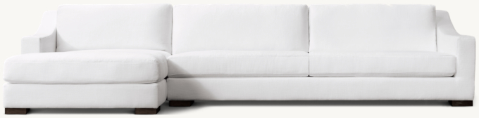 Modena Slope Arm Left-Arm Sofa-Chaise Sectional