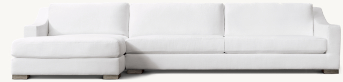 Modena Slope Arm Left-Arm Sofa-Chaise Sectional