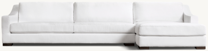 Modena Slope Arm Right-Arm Sofa-Chaise Sectional