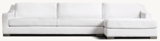 Modena Slope Arm Right-Arm Sofa-Chaise Sectional