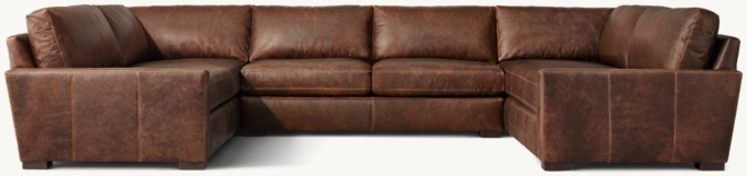 Maxwell Leather U-Sofa Sectional