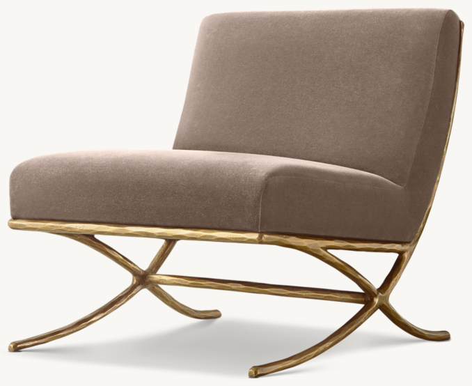 Thaddeus X-Base Slipper Chair