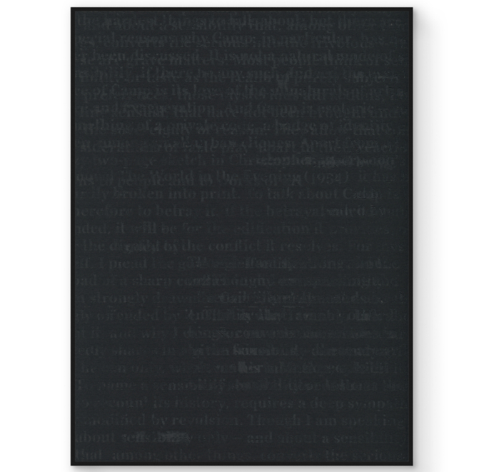 Front view of Mark Davies: Artifice Black For General Public 