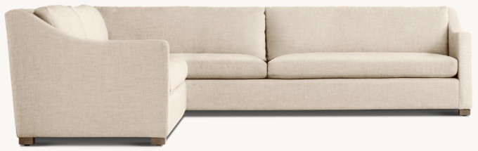 Belgian Classic Slope Arm Left-Arm L-Sectional
