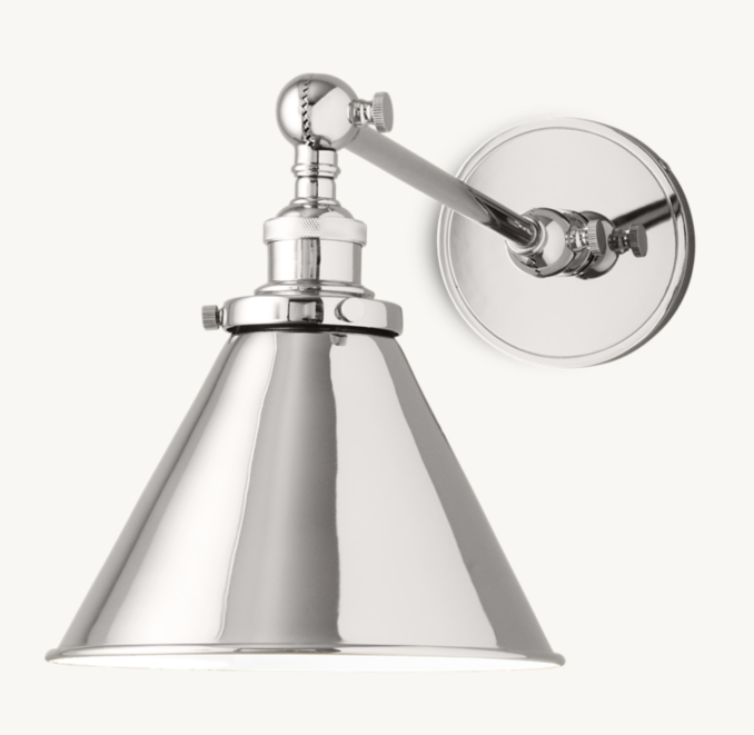 Restoration Hardware Library Sconce Side View Sconces | RH