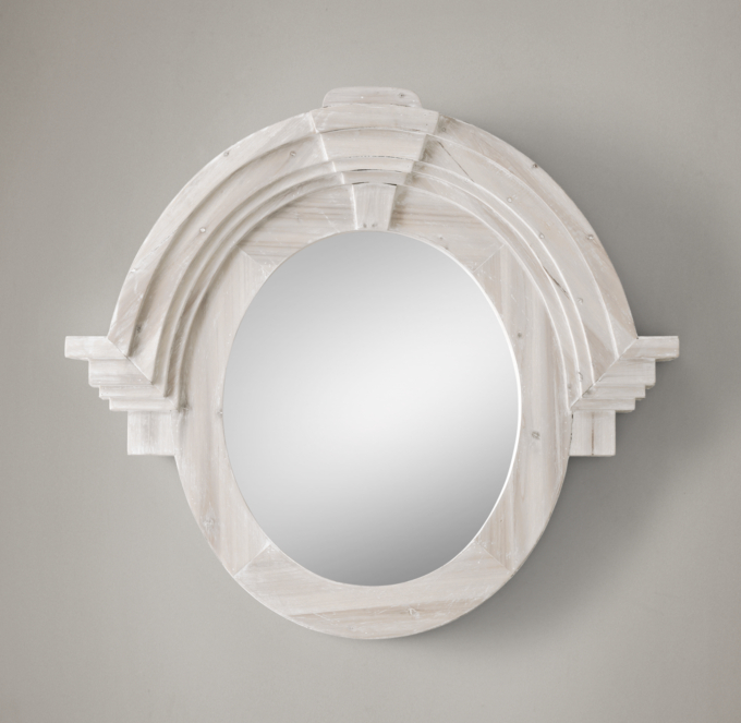 Salvaged Mansard Mirror