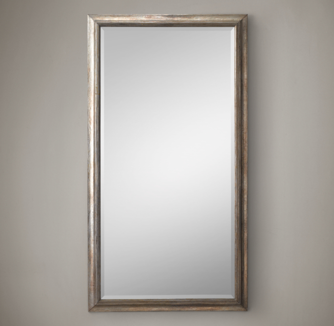 English Aged Leaner Mirror 42" x 78"