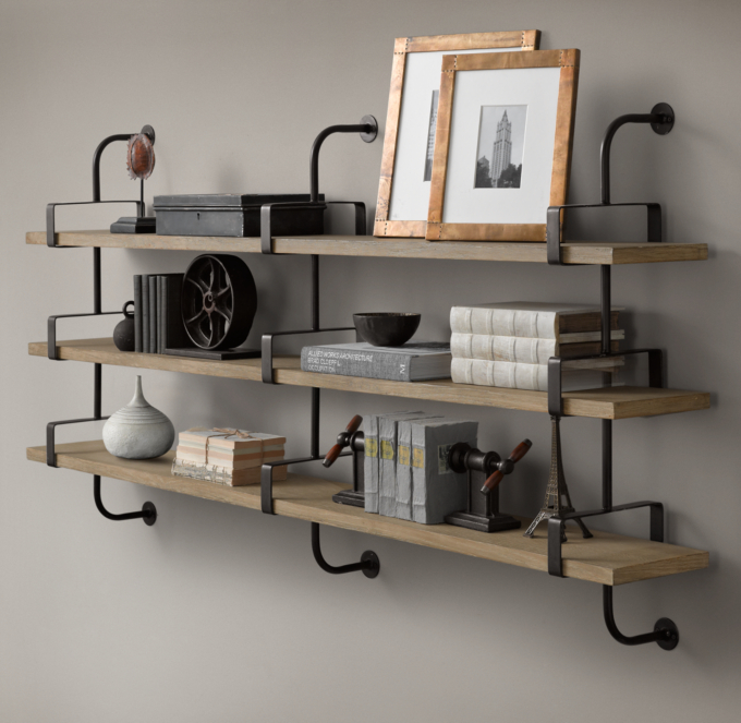 1950s French Factory Shelving