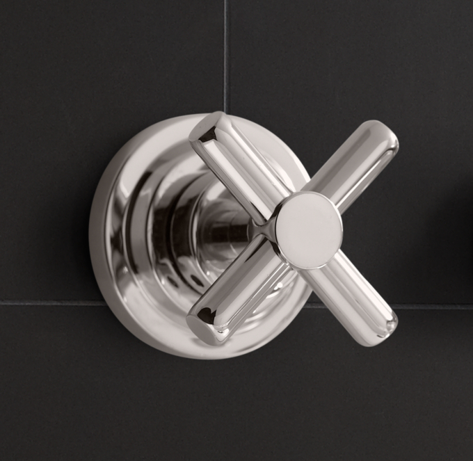 Sutton Cross-Handle Flow Control Valve & Trim Set For Thermostatic Systems