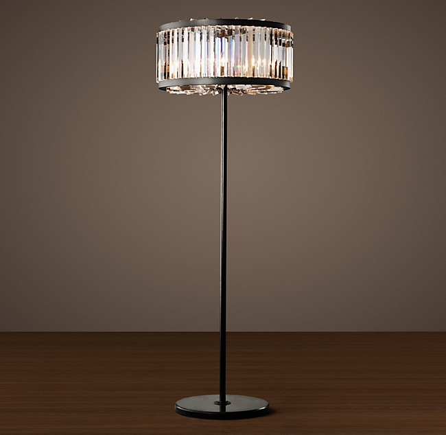 Welles Clear Crystal Floor Lamp, Restoration Hardware Floor Lamps