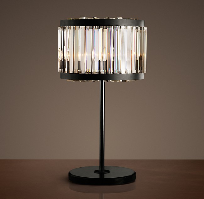 Welles Clear Crystal Table Lamp, Restoration Hardware Table Lamps