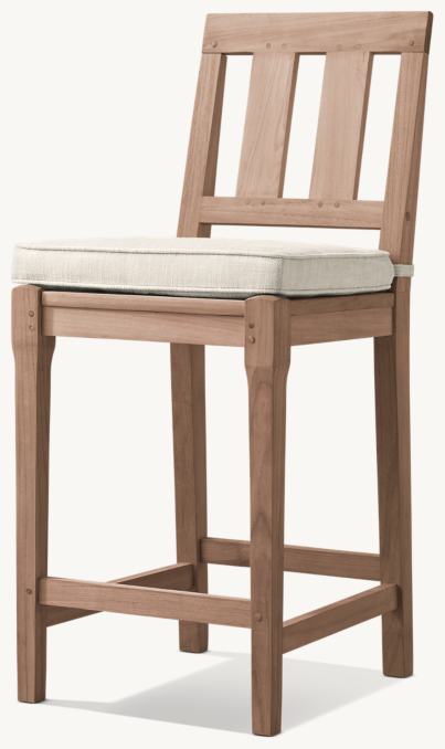 Santa Monica Teak Bar & Counter Stool 
