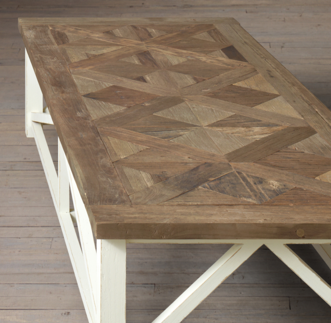 Parquet X-Brace Coffee Table