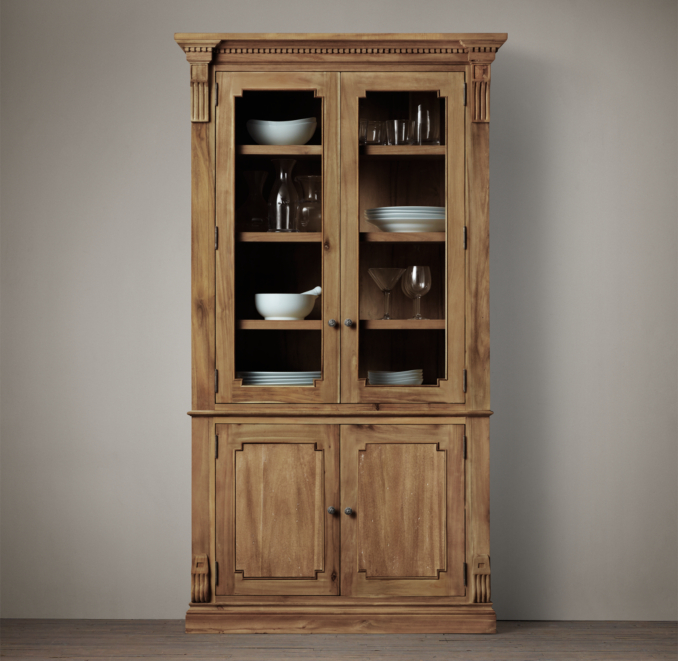 St. James Glass DoubleDoor Sideboard & Hutch