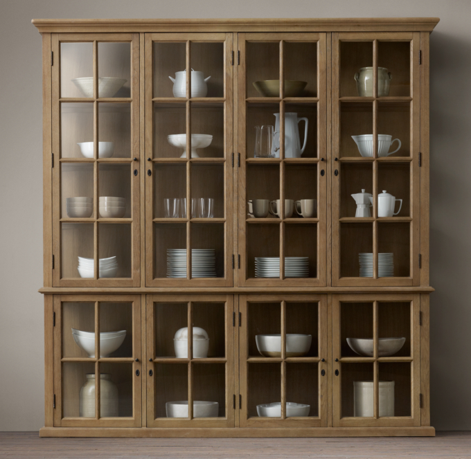 Restoration Hardware French Casement Sideboard Hutch