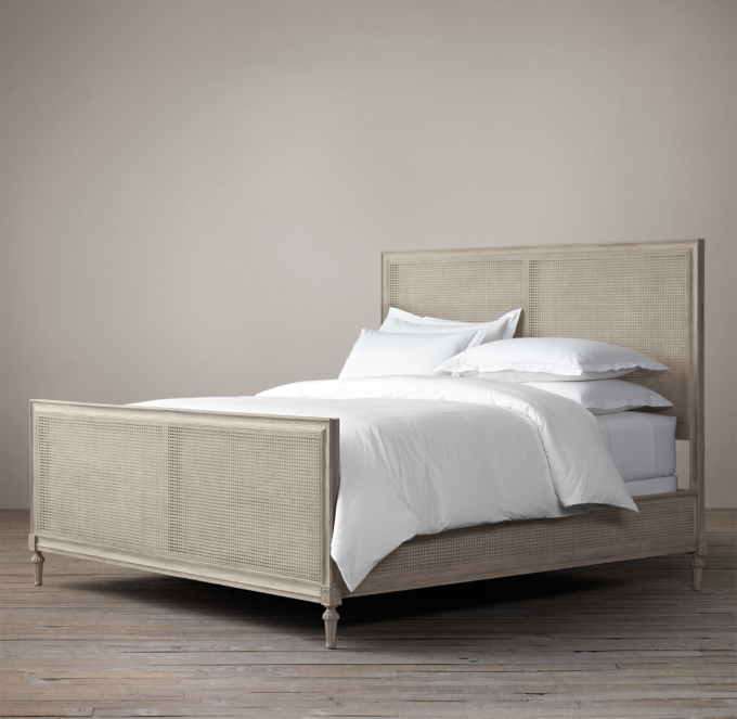 Maison Caned Bed With Footboard