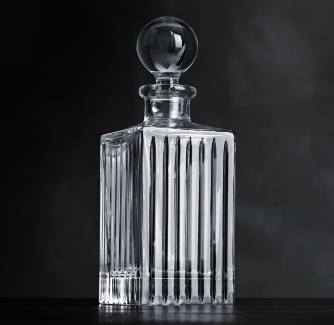 Boulevard Cut Crystal Square Decanter