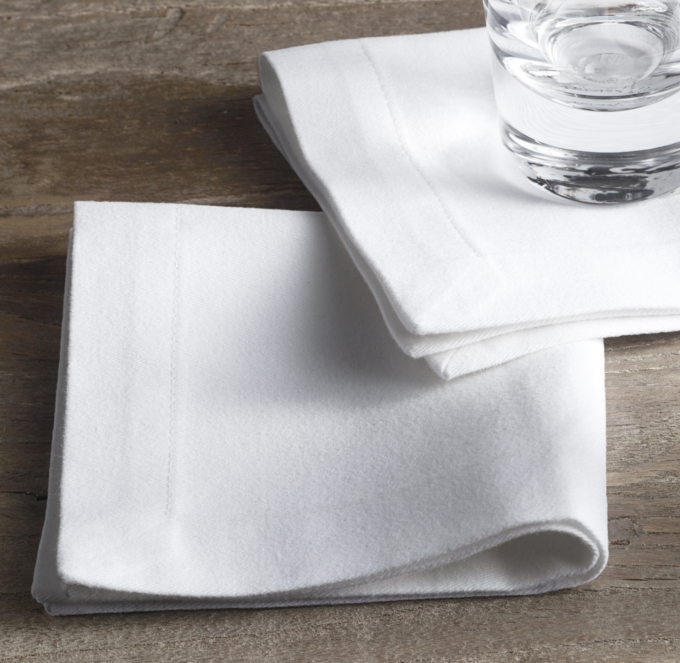 Hotel Table Linen Cocktail Napkins (Set of 12)