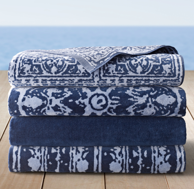 Corsica Beach Towel Collection - Royal Blue