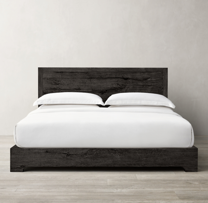 Davos Oak Panel Bed