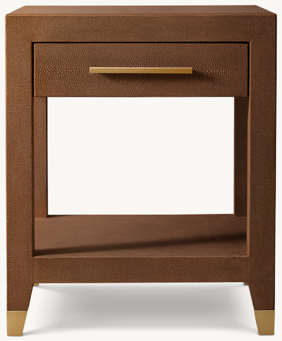 Graydon Shagreen Bedside Table