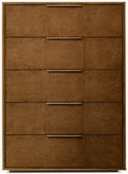 Saunderson Shagreen 5-Drawer Narrow Dresser