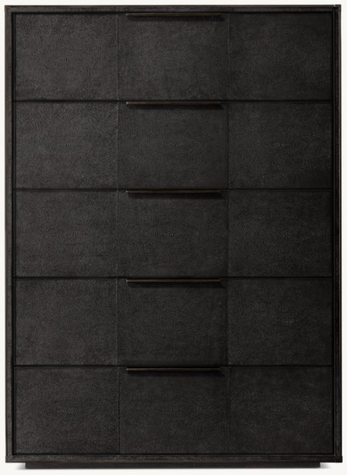 Saunderson Shagreen 5-Drawer Narrow Dresser