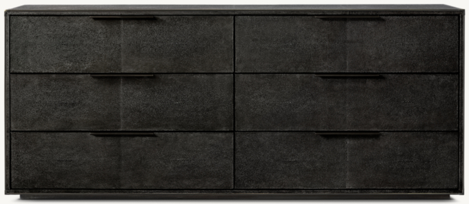 Saunderson Shagreen 6-Drawer Dresser