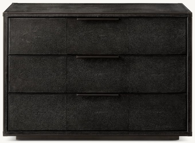 Saunderson Shagreen Closed Nightstand