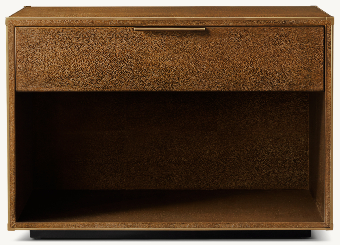 Saunderson Shagreen Open Nightstand