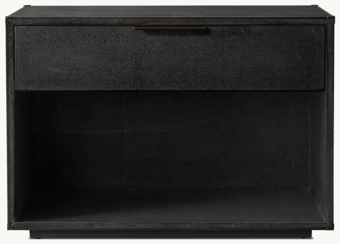 Saunderson Shagreen Open Nightstand