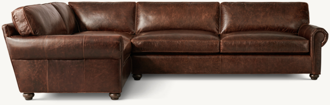 Original Lancaster Leather Left-Arm L-Sectional
