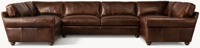 Original Lancaster Leather U-Sofa Sectional