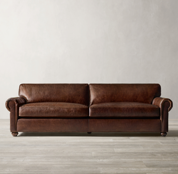 Lancaster shop leather sofa