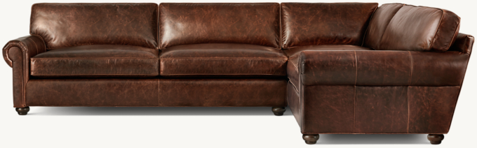 Original Lancaster Leather Right-Arm L-Sectional