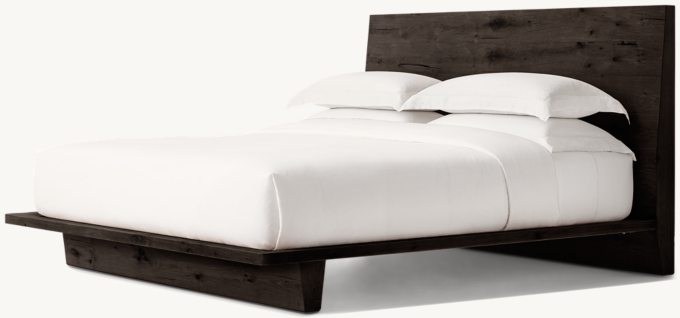 Wyeth Oak Panel Bed