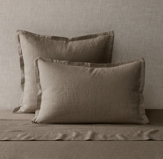 Restoration Hardware ITALIAN HERITAGE WASHED LINEN Duvet Covet