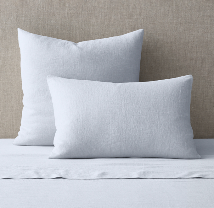 Italian Heritage Washed Linen Knife-Edge Sham