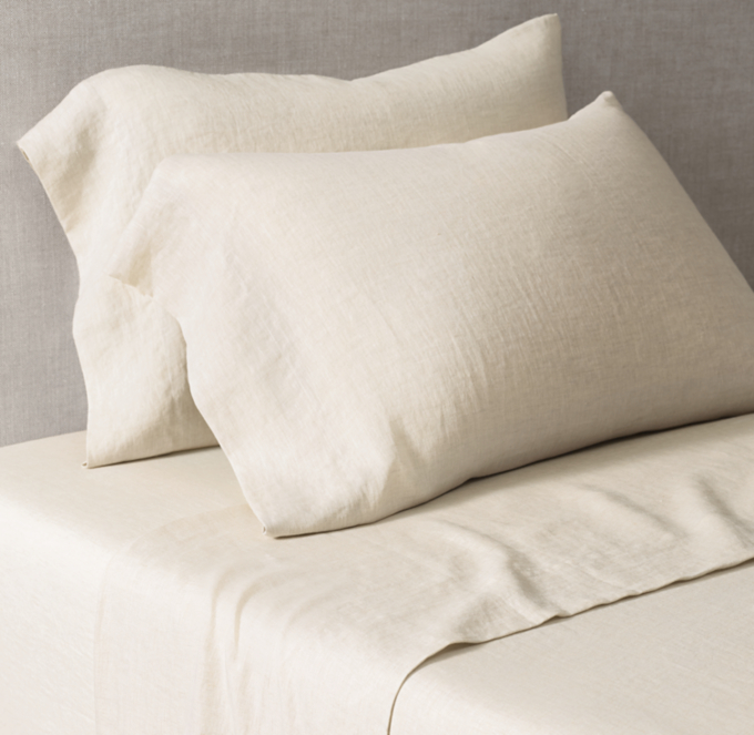 Italian Heritage Washed Linen Sheet Set 