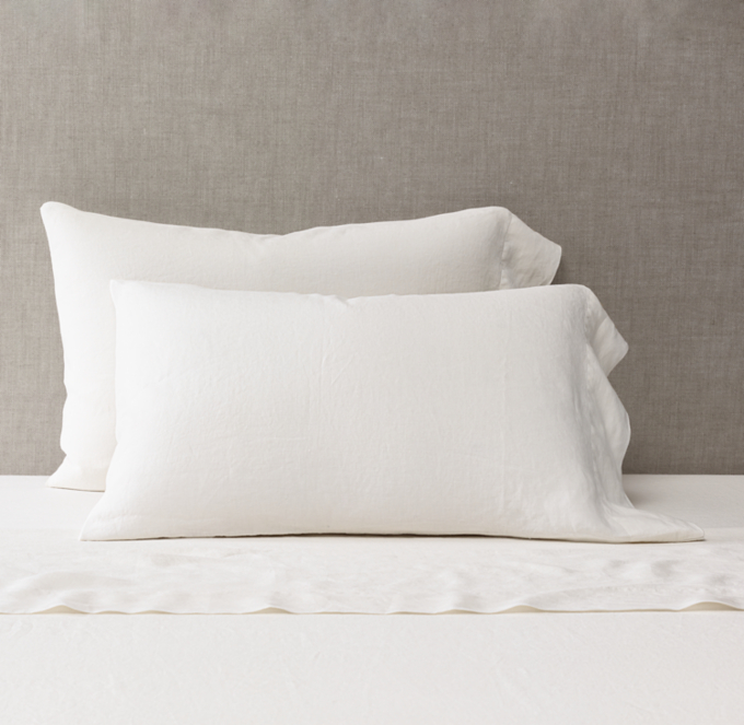 Italian Heritage Washed Linen Pillowcases (Set of 2)