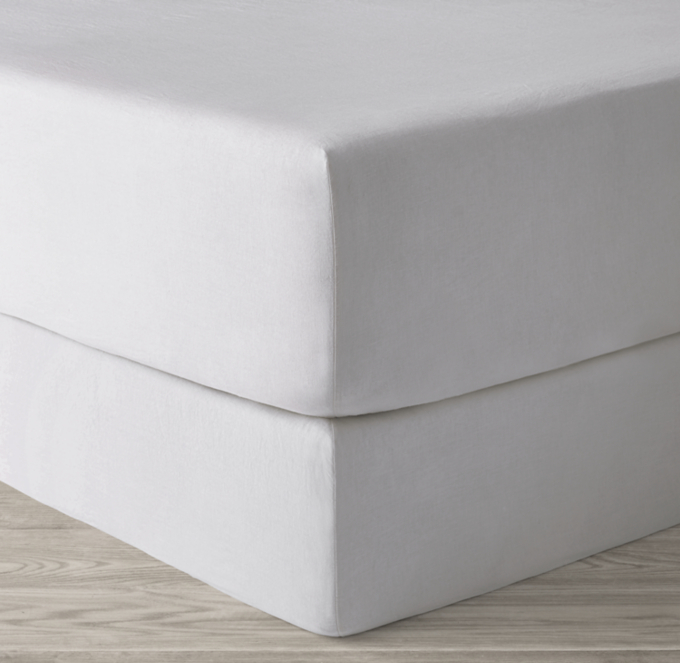 Italian Heritage Washed Linen BoxSpring Cover