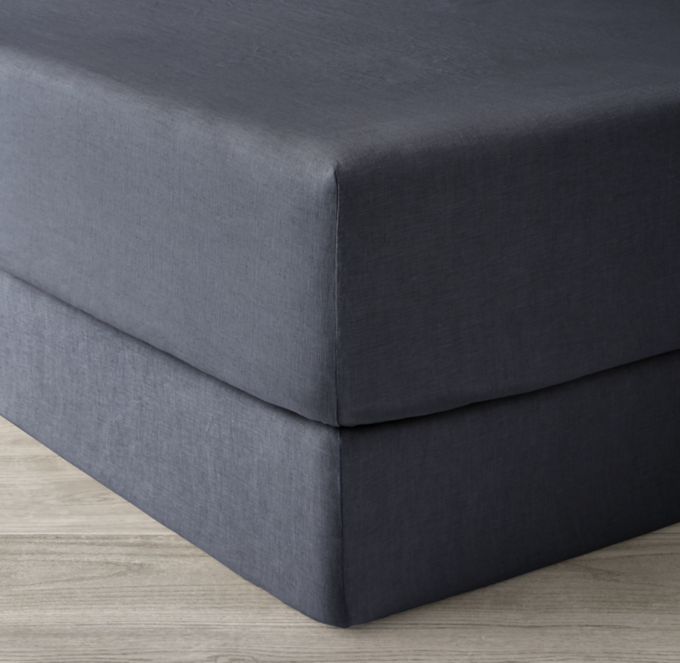 Italian Heritage Washed Linen BoxSpring Cover