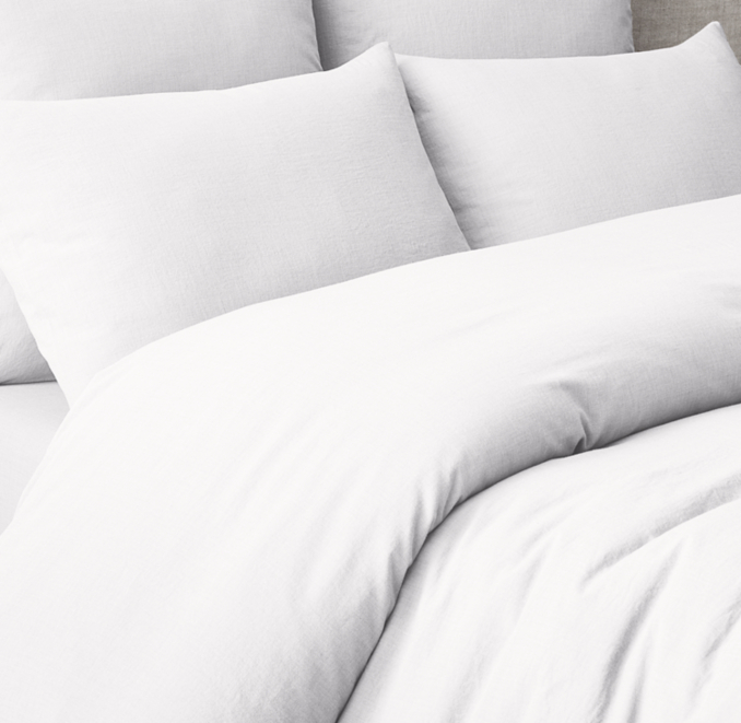 Italian GarmentDyed Cotton Gauze Duvet Cover RH