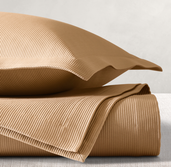 Italian Tuxedo Luxe Matelassé Coverlet & Sham Set