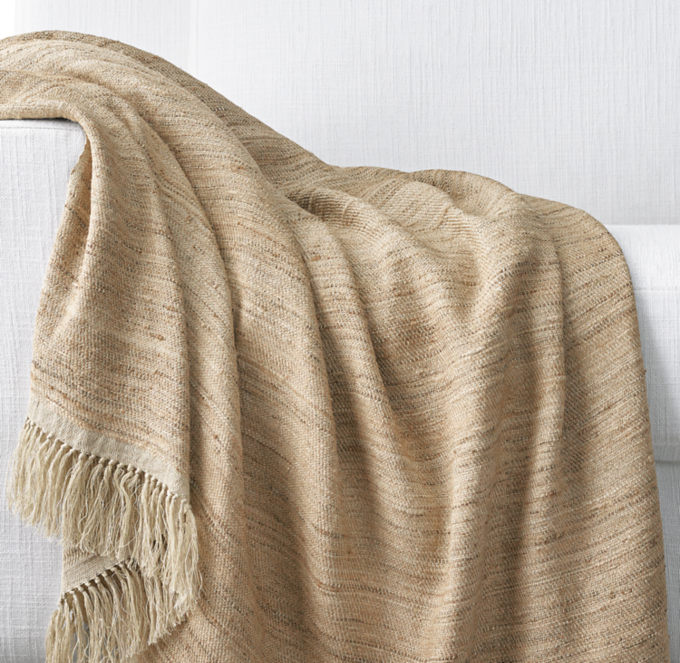 Seta Raw Silk Throw