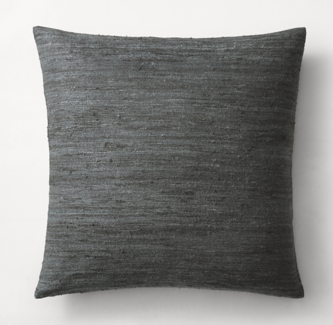 Seta Raw Silk Marled Pillow Cover Square