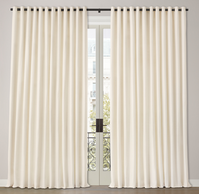 Custom Silk Dupioni Grommet Drapery | RH