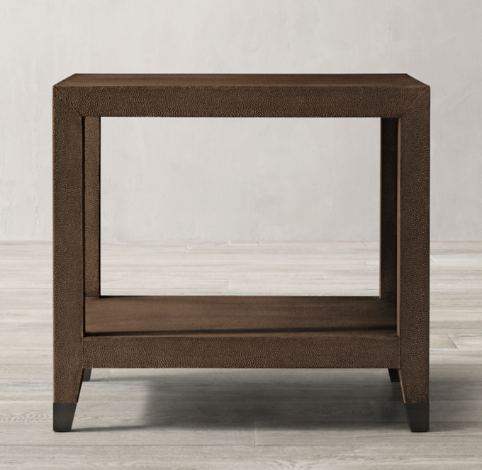 Graydon Shagreen Square Side Table