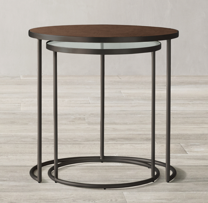 Graydon Shagreen Nesting Side Table